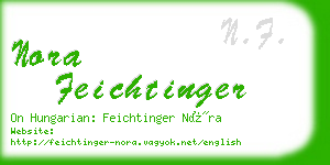 nora feichtinger business card